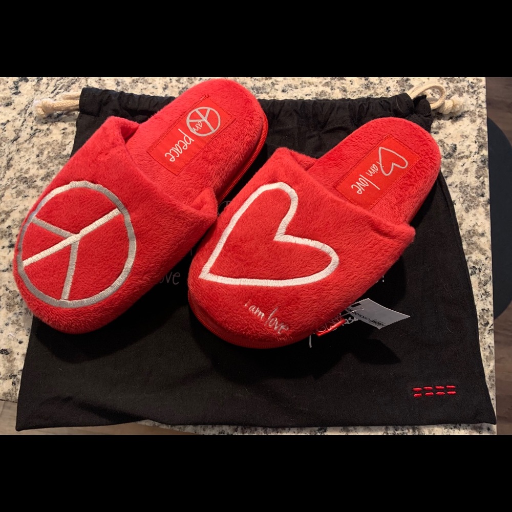 Peace Love World Slippers